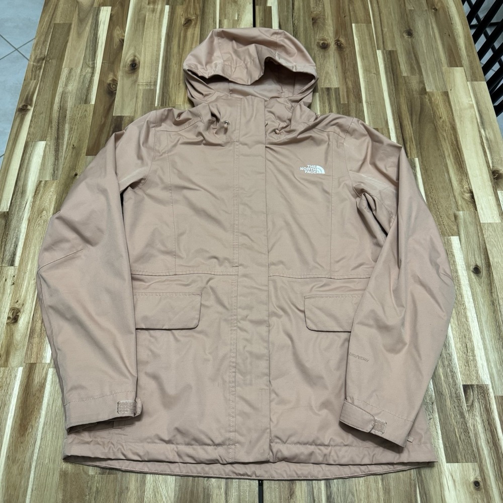 North Face Jacket Womens M Pink Monarch Triclimate Shell Dryvent Rain Hooded